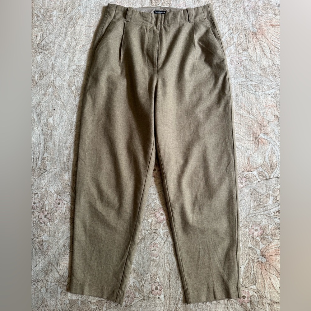 Amelia Balloon Pant - organic cotton / linen blend - light brown